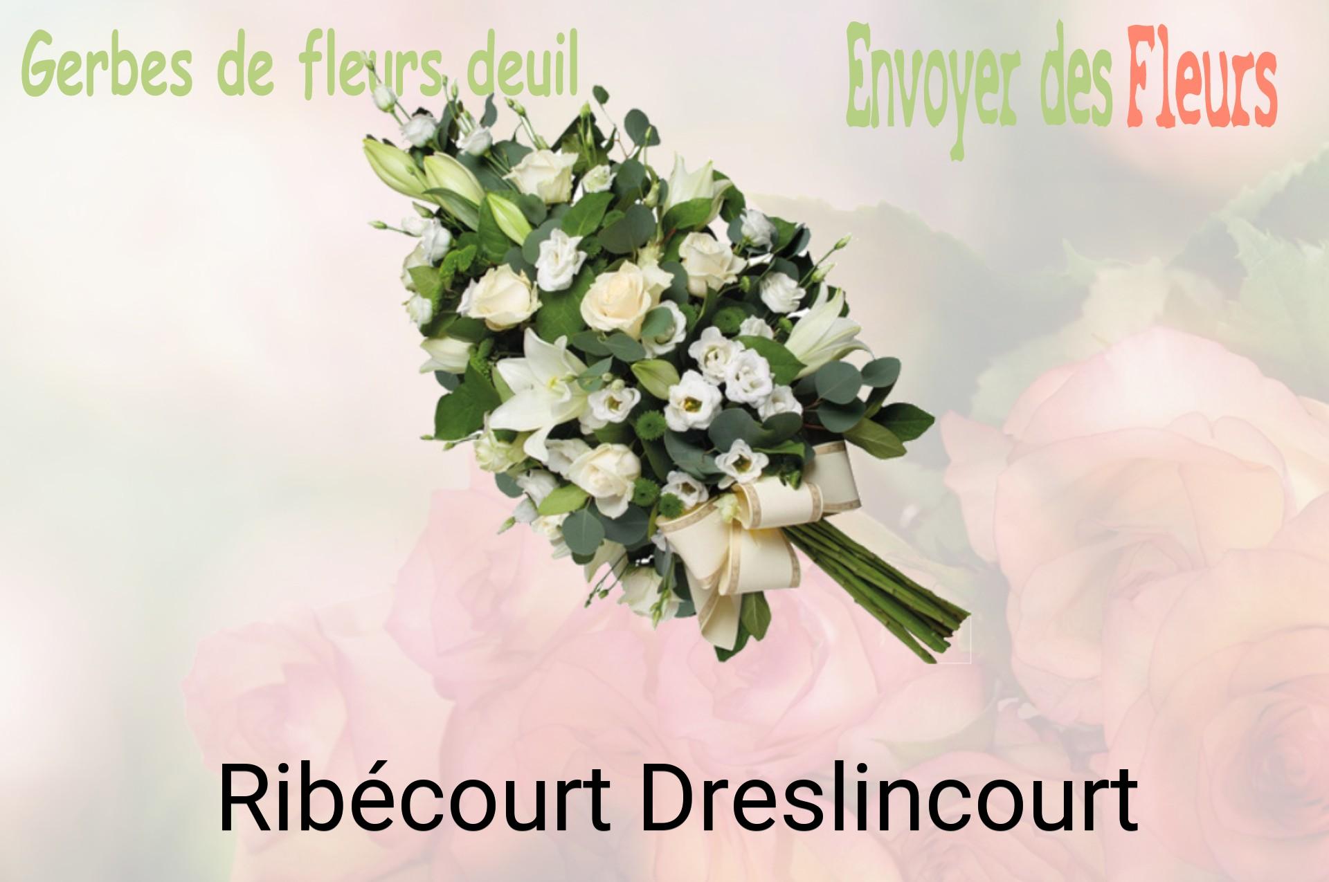 Gerbe de fleurs de deuil livrée à Ribécourt-Dreslincourt